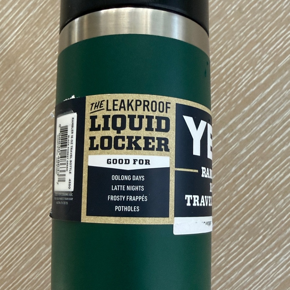 YETI Rambler 16 oz Black Forest Green Travel Cup BPA Free Bottle Hotshot Cap - Picture 7 of 15